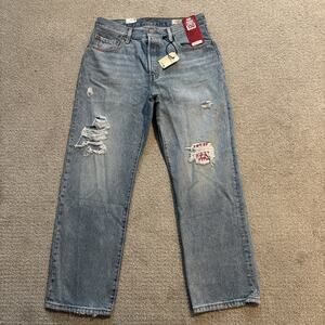 Levi's 150th Anniversary Women 501 90's Straight Fit Button Fly Jeans Blue NWT